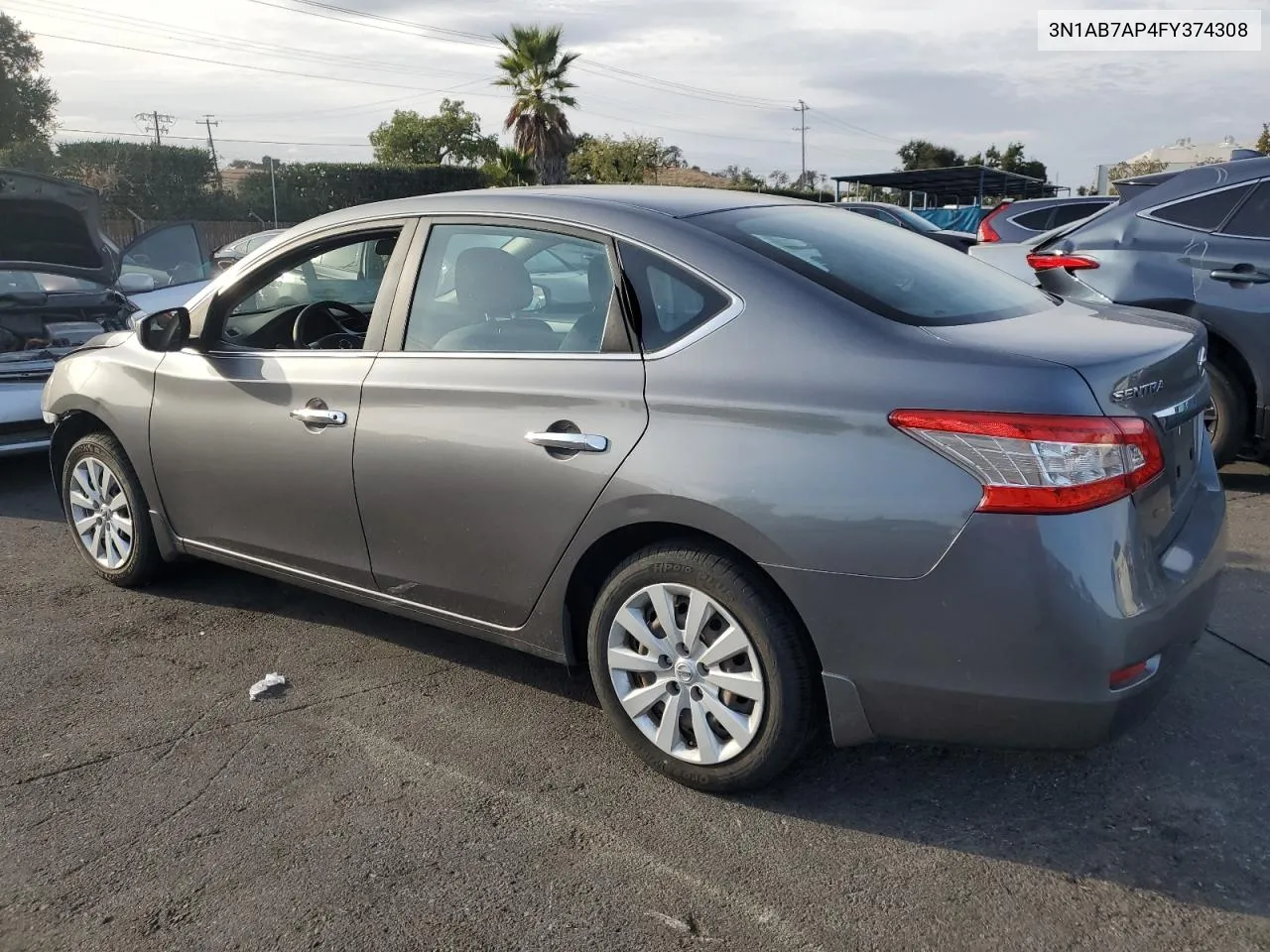 2015 Nissan Sentra S VIN: 3N1AB7AP4FY374308 Lot: 76670194