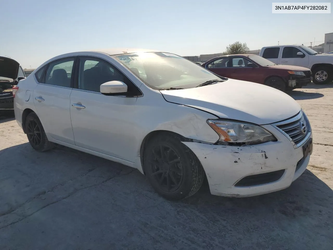 2015 Nissan Sentra S VIN: 3N1AB7AP4FY282082 Lot: 76680364