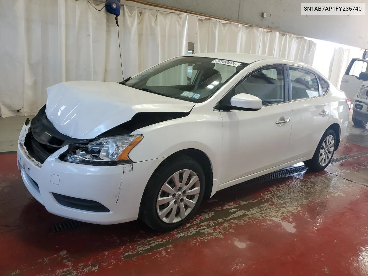 2015 Nissan Sentra S VIN: 3N1AB7AP1FY235740 Lot: 76796584