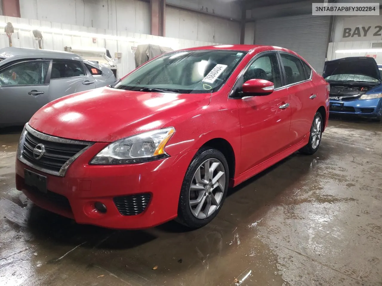 2015 Nissan Sentra S VIN: 3N1AB7AP8FY302284 Lot: 76840404