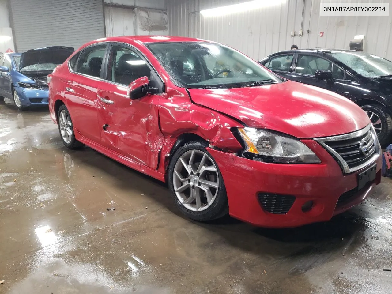 2015 Nissan Sentra S VIN: 3N1AB7AP8FY302284 Lot: 76840404