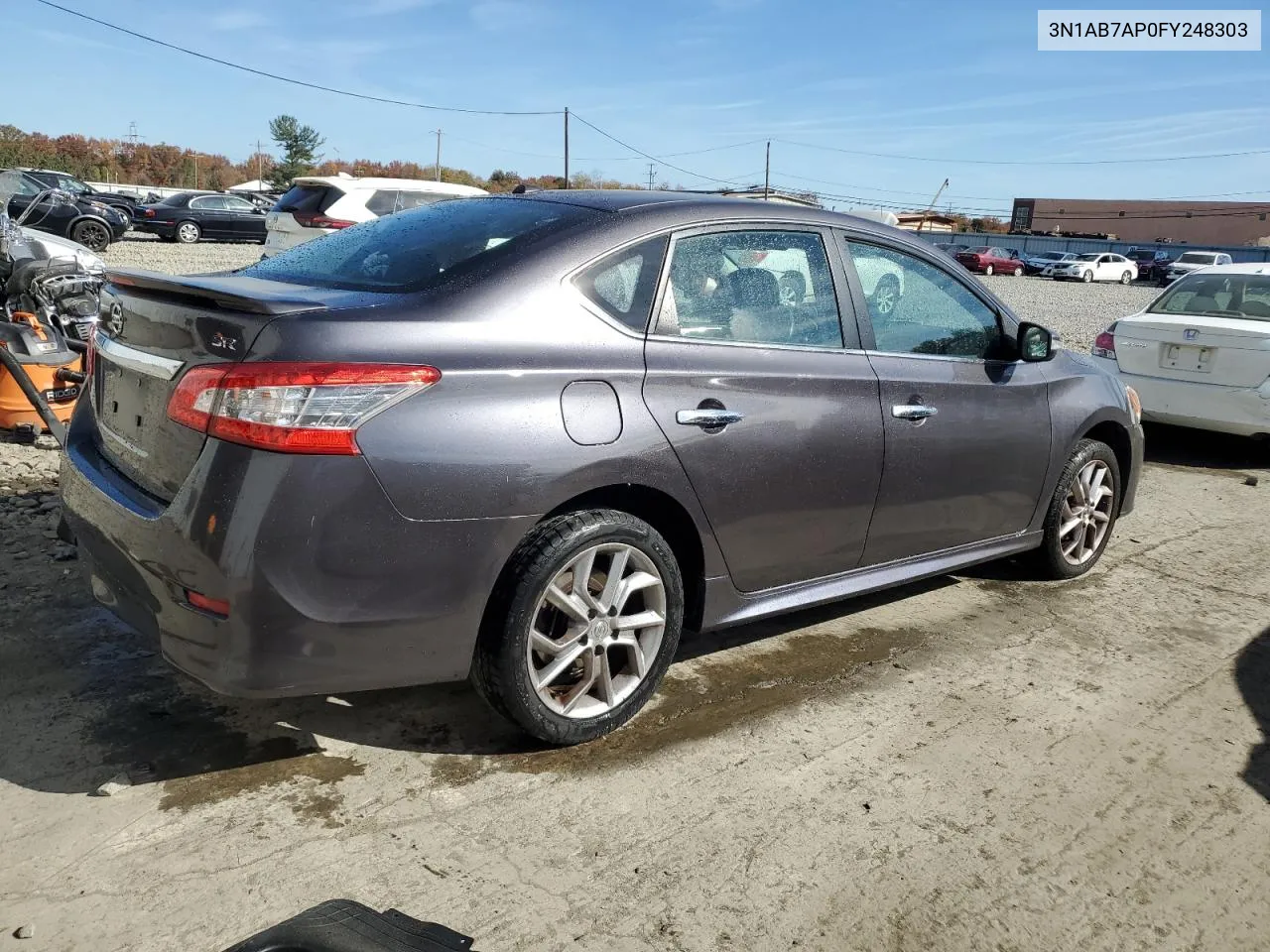 2015 Nissan Sentra S VIN: 3N1AB7AP0FY248303 Lot: 76886384