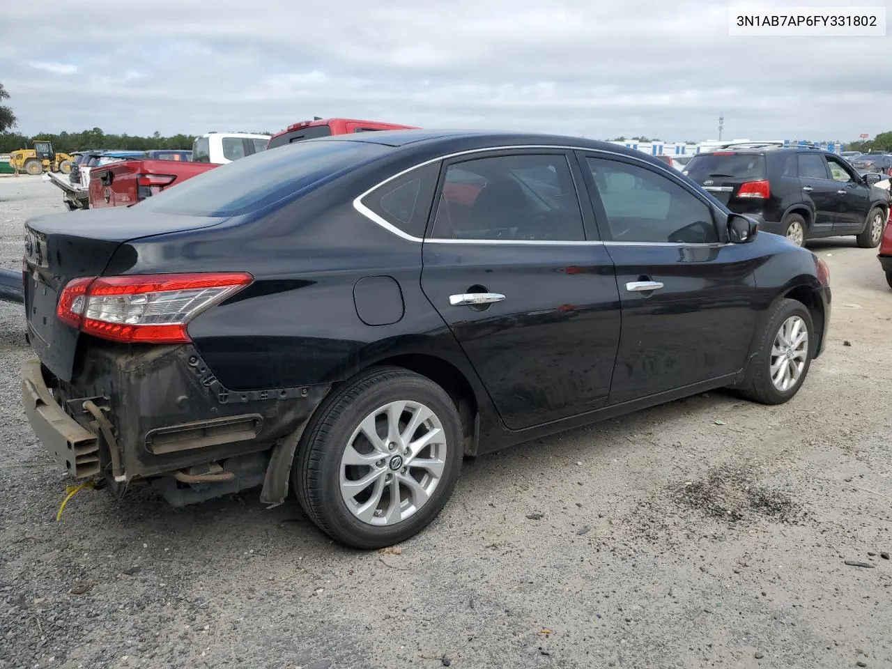 2015 Nissan Sentra S VIN: 3N1AB7AP6FY331802 Lot: 76948784