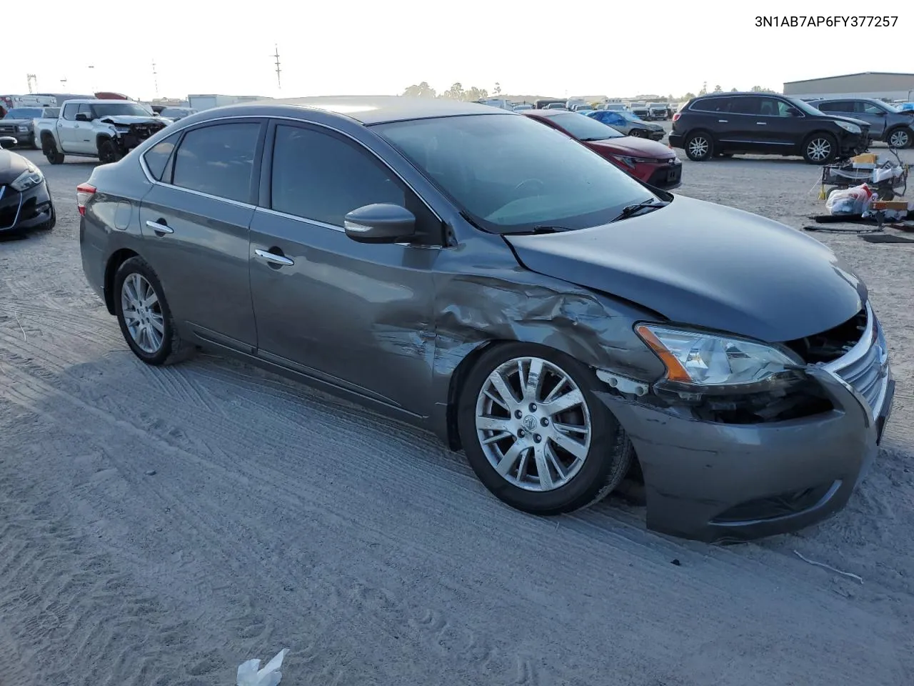 2015 Nissan Sentra S VIN: 3N1AB7AP6FY377257 Lot: 77193414