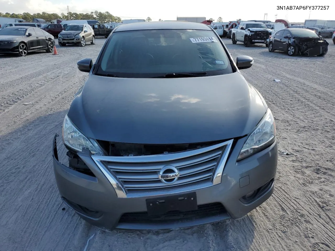 2015 Nissan Sentra S VIN: 3N1AB7AP6FY377257 Lot: 77193414