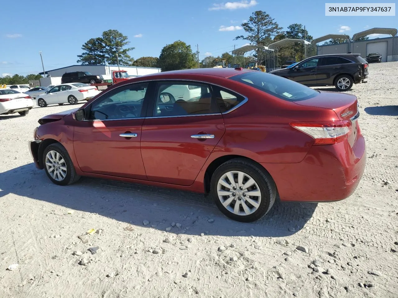 2015 Nissan Sentra S VIN: 3N1AB7AP9FY347637 Lot: 77226184