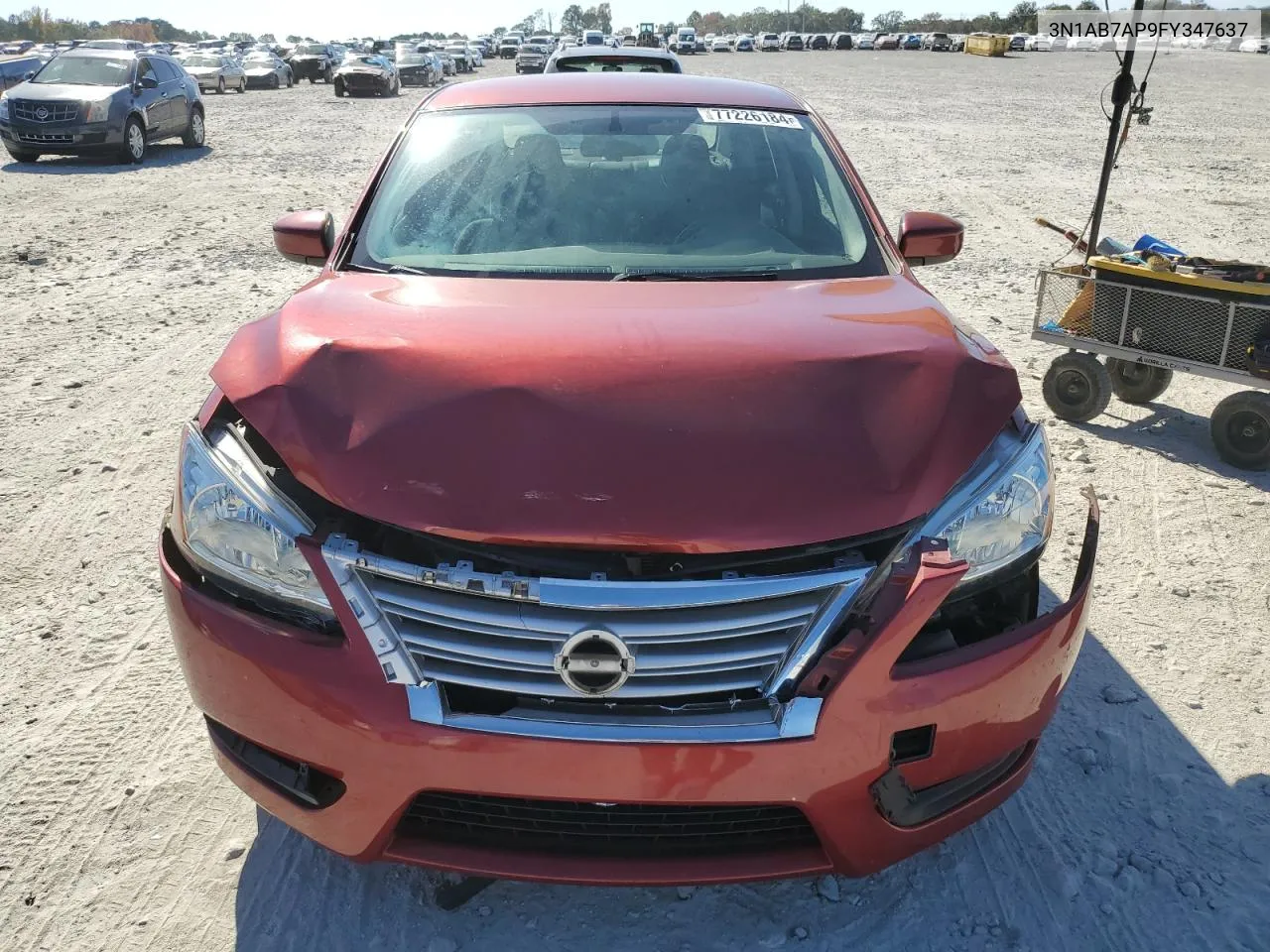 2015 Nissan Sentra S VIN: 3N1AB7AP9FY347637 Lot: 77226184