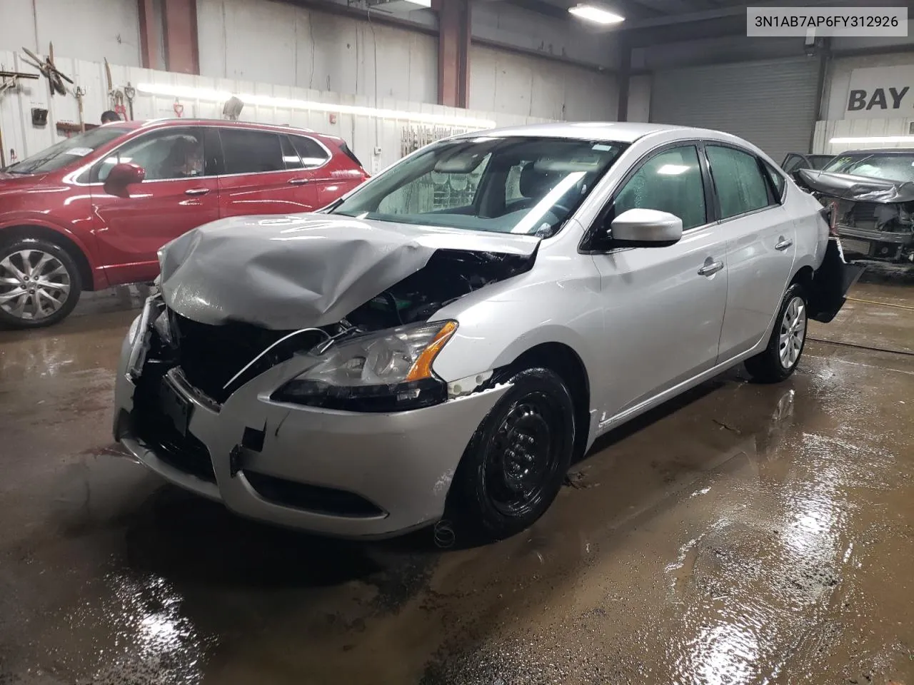 2015 Nissan Sentra S VIN: 3N1AB7AP6FY312926 Lot: 77246193