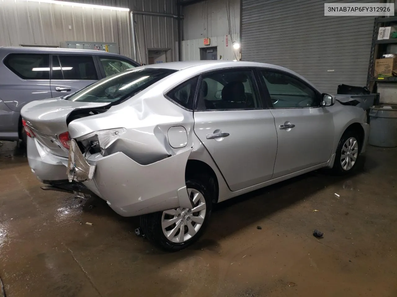 2015 Nissan Sentra S VIN: 3N1AB7AP6FY312926 Lot: 77246193