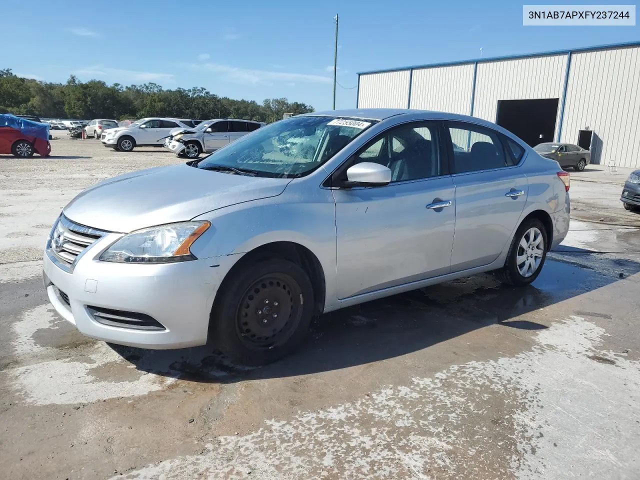 2015 Nissan Sentra S VIN: 3N1AB7APXFY237244 Lot: 77255004