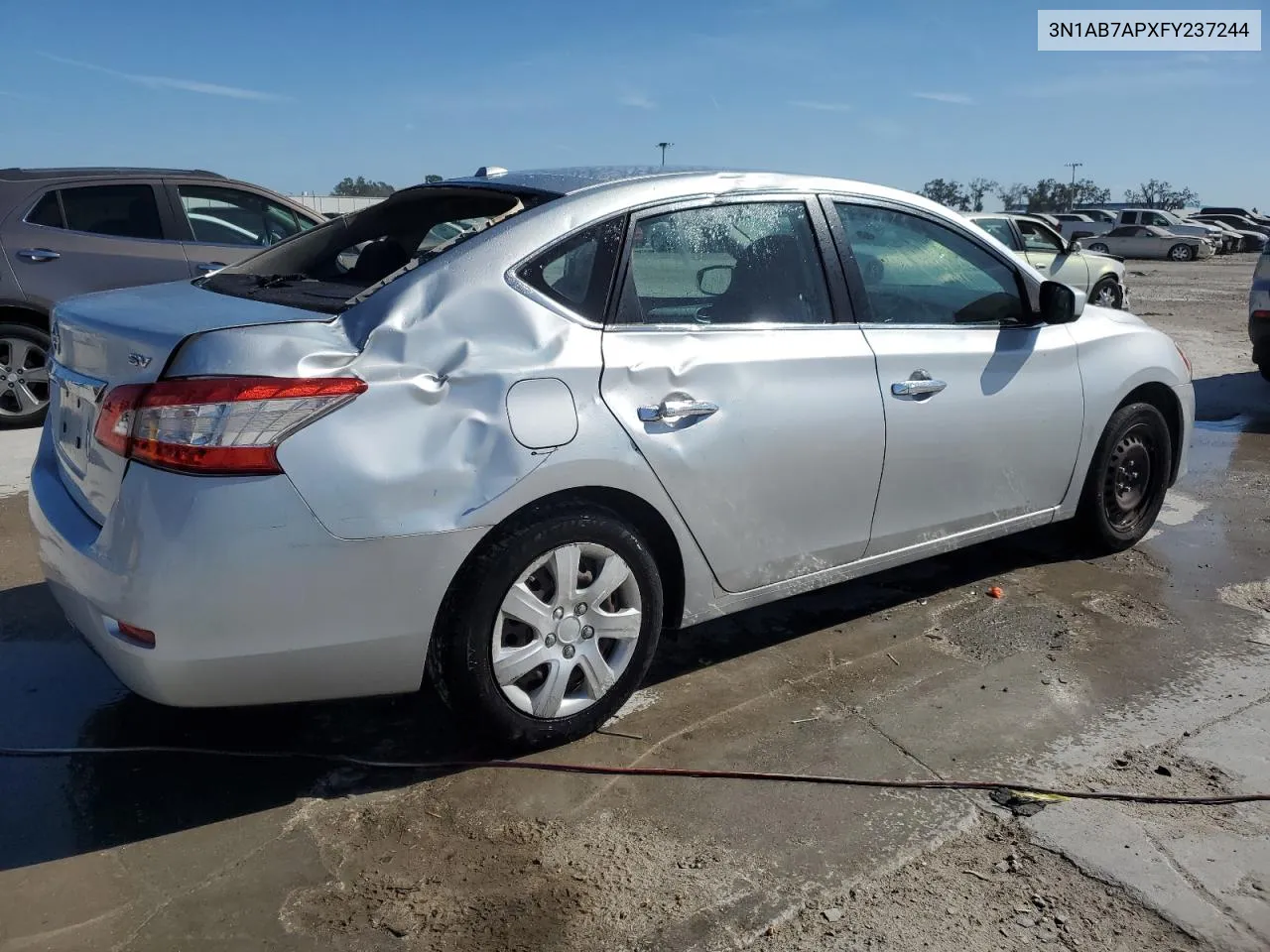 2015 Nissan Sentra S VIN: 3N1AB7APXFY237244 Lot: 77255004