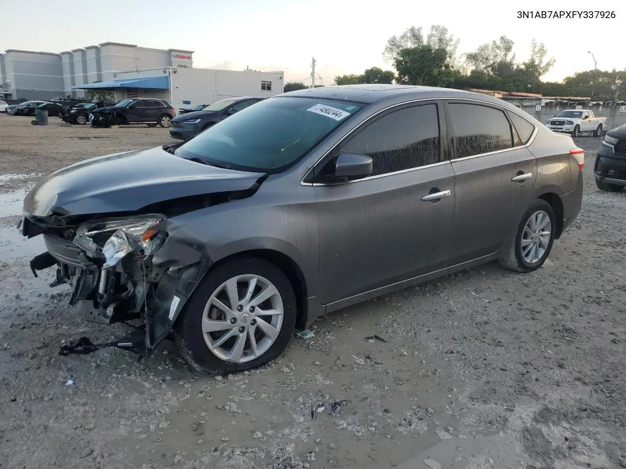 2015 Nissan Sentra S VIN: 3N1AB7APXFY337926 Lot: 77490244