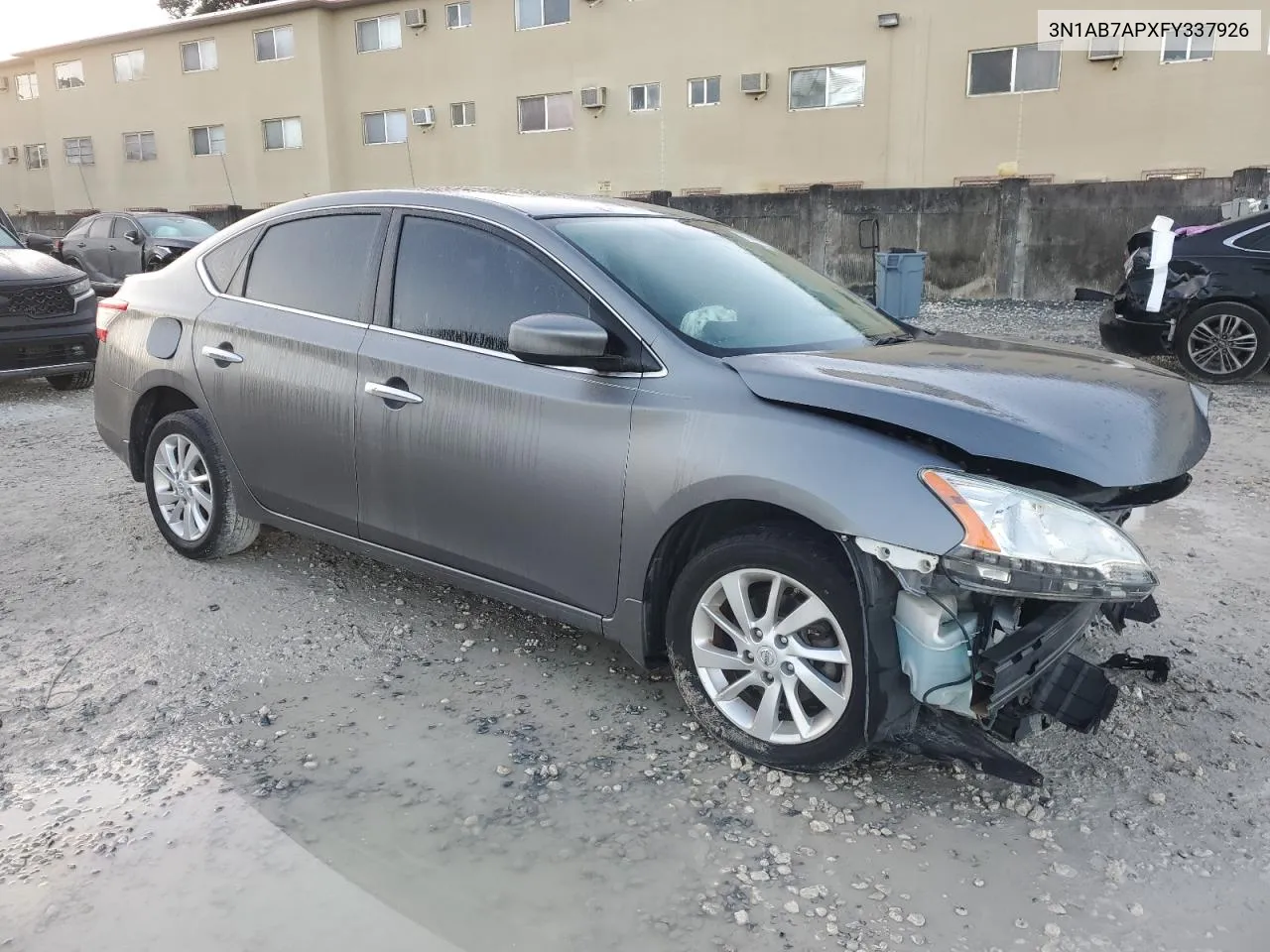 2015 Nissan Sentra S VIN: 3N1AB7APXFY337926 Lot: 77490244