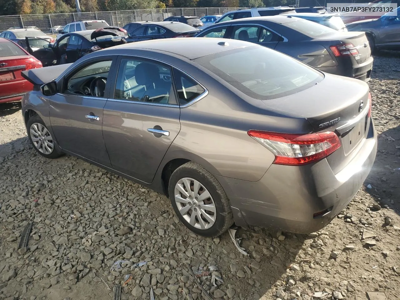 2015 Nissan Sentra S VIN: 3N1AB7AP3FY273132 Lot: 77575384