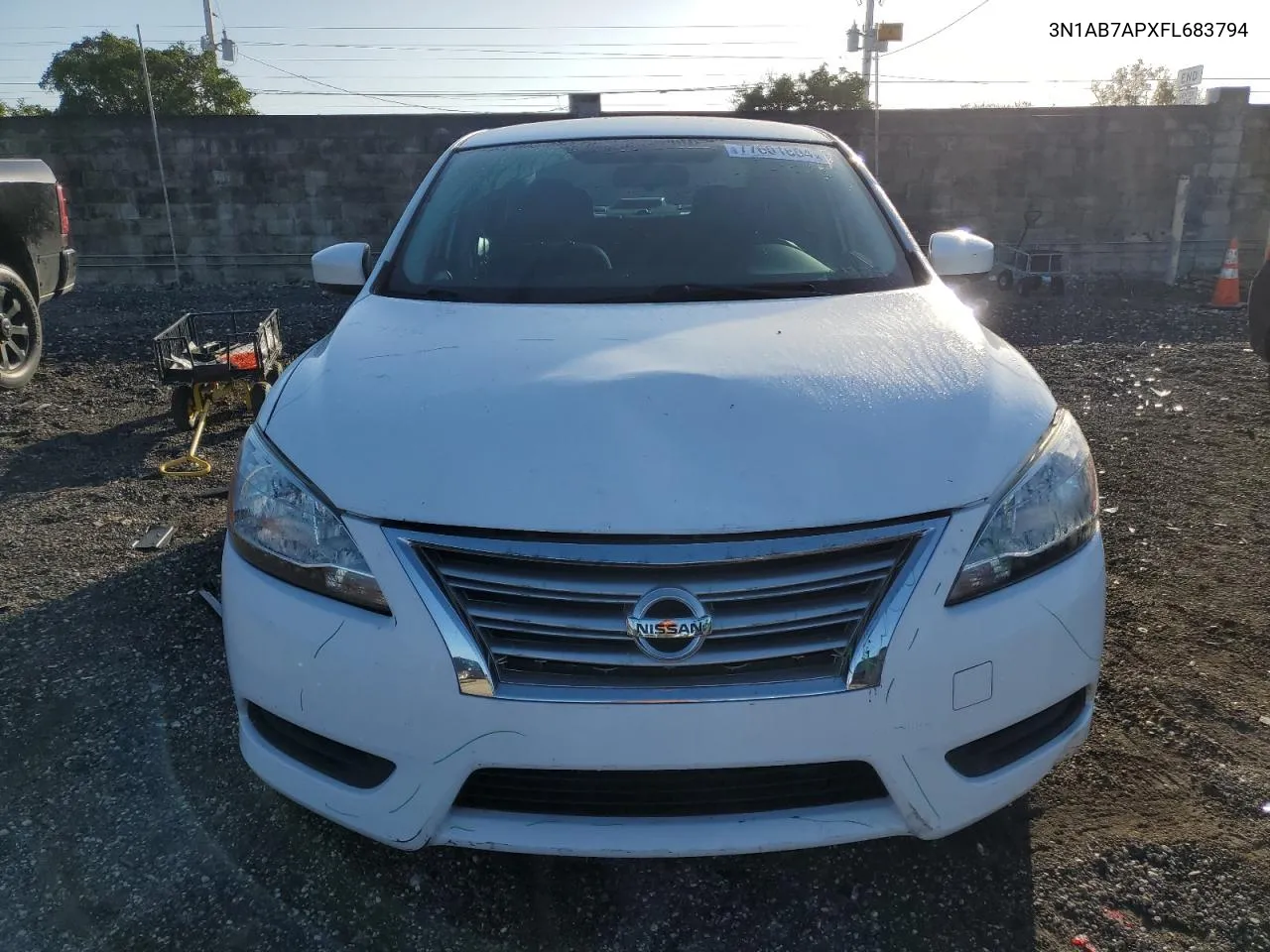 2015 Nissan Sentra S VIN: 3N1AB7APXFL683794 Lot: 77601604