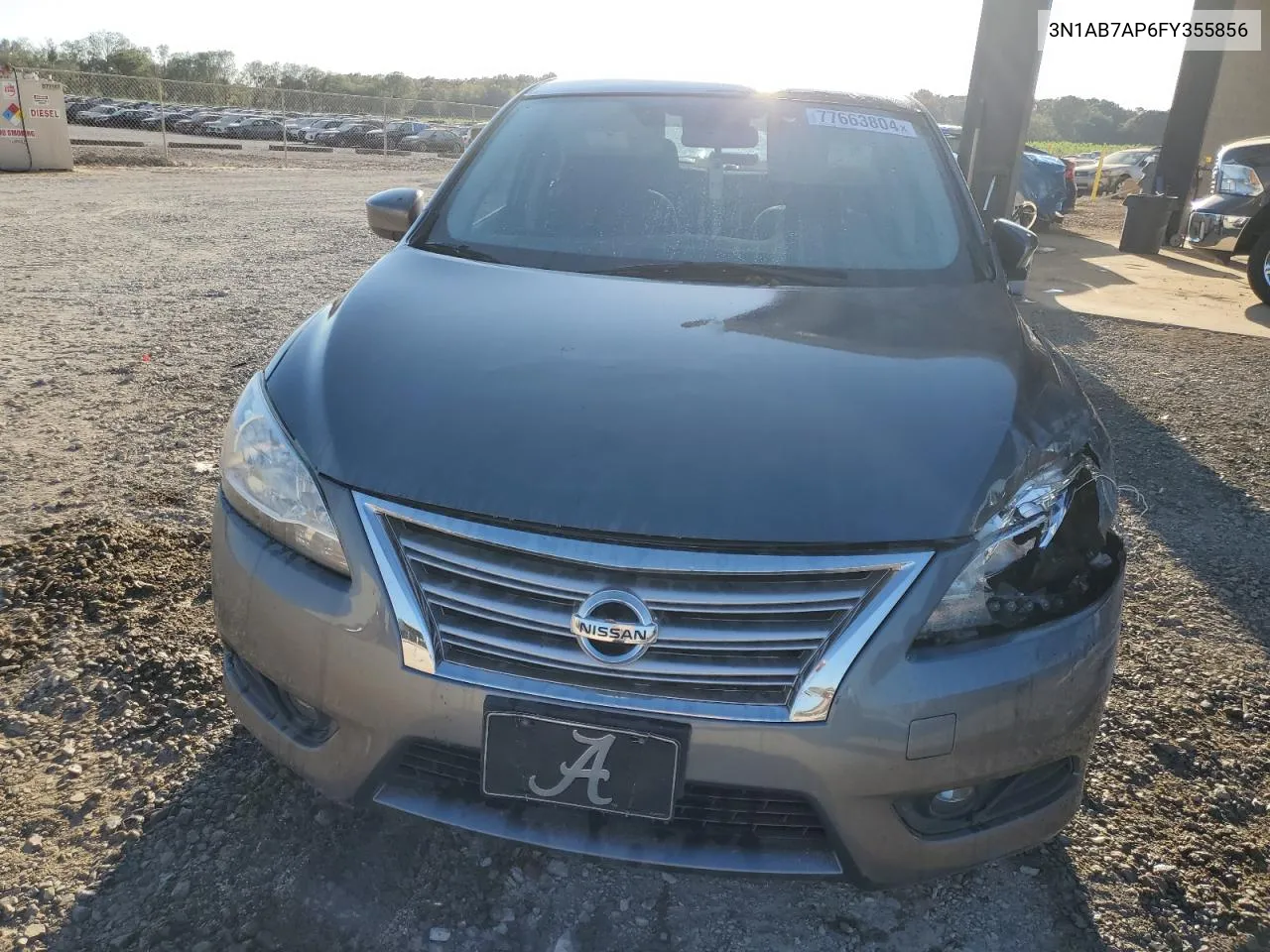 2015 Nissan Sentra S VIN: 3N1AB7AP6FY355856 Lot: 77663804