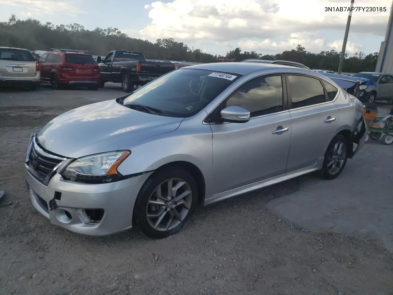 2015 Nissan Sentra S VIN: 3N1AB7AP7FY230185 Lot: 77749744