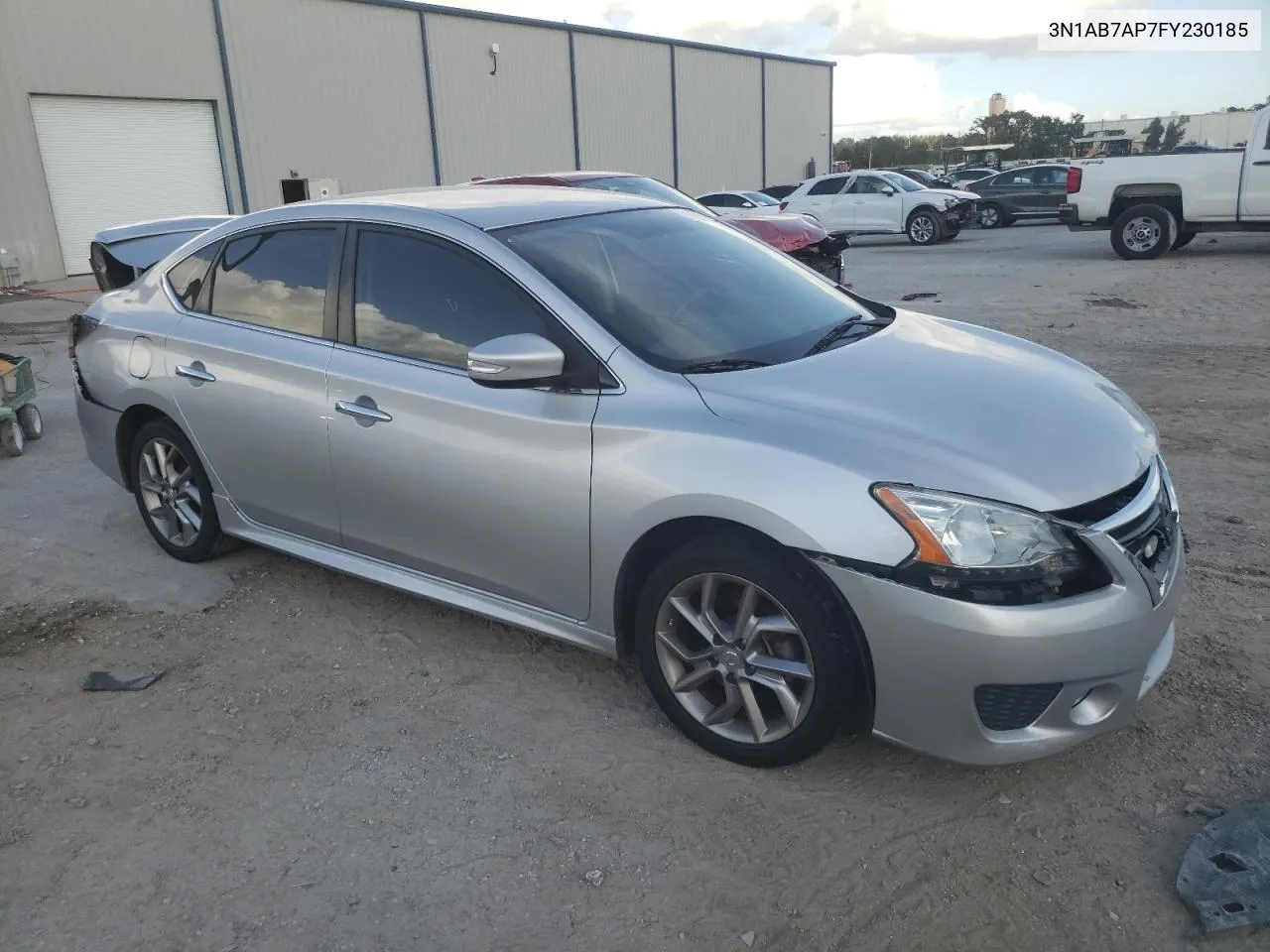 2015 Nissan Sentra S VIN: 3N1AB7AP7FY230185 Lot: 77749744