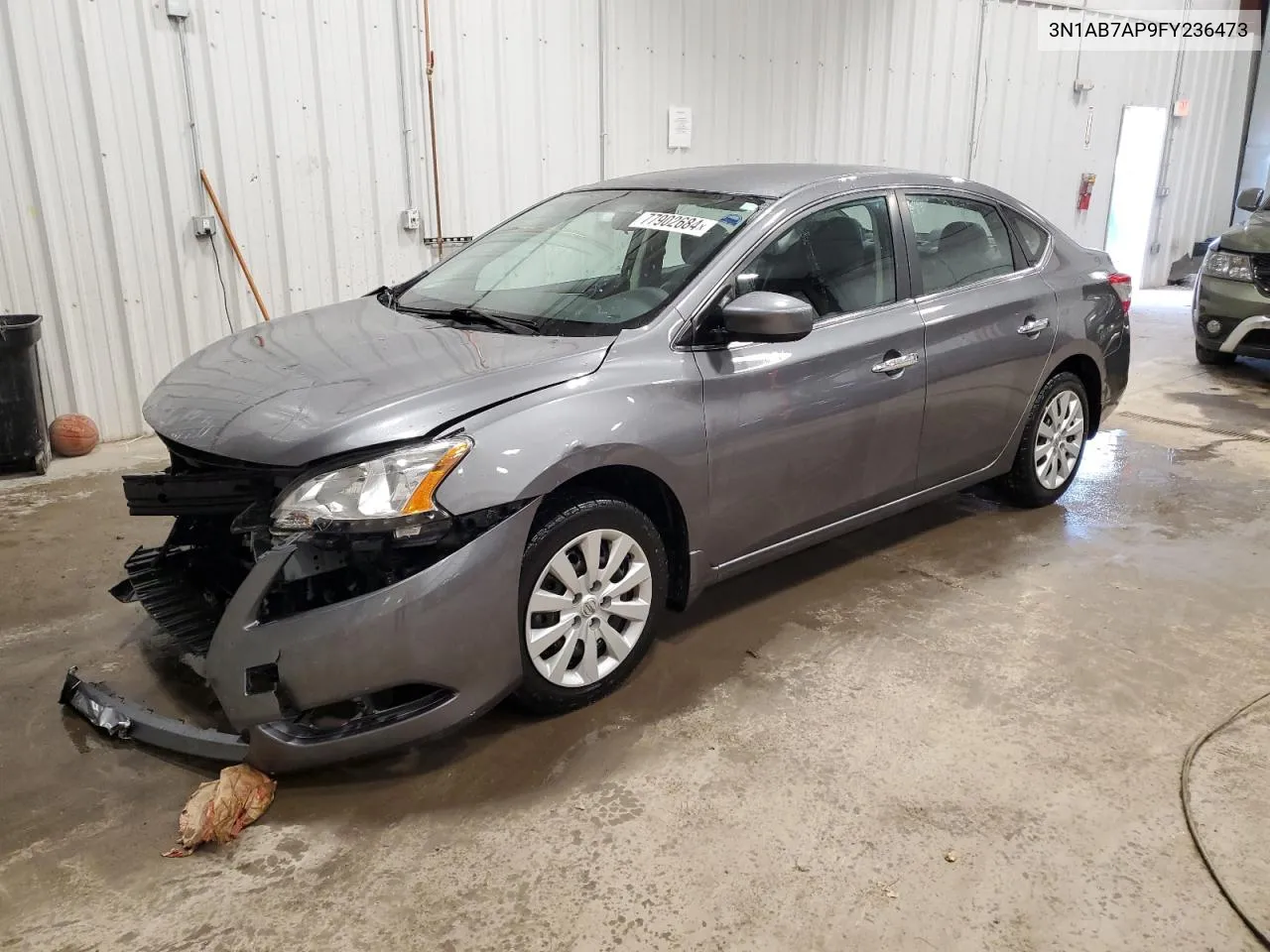 2015 Nissan Sentra S VIN: 3N1AB7AP9FY236473 Lot: 77902684