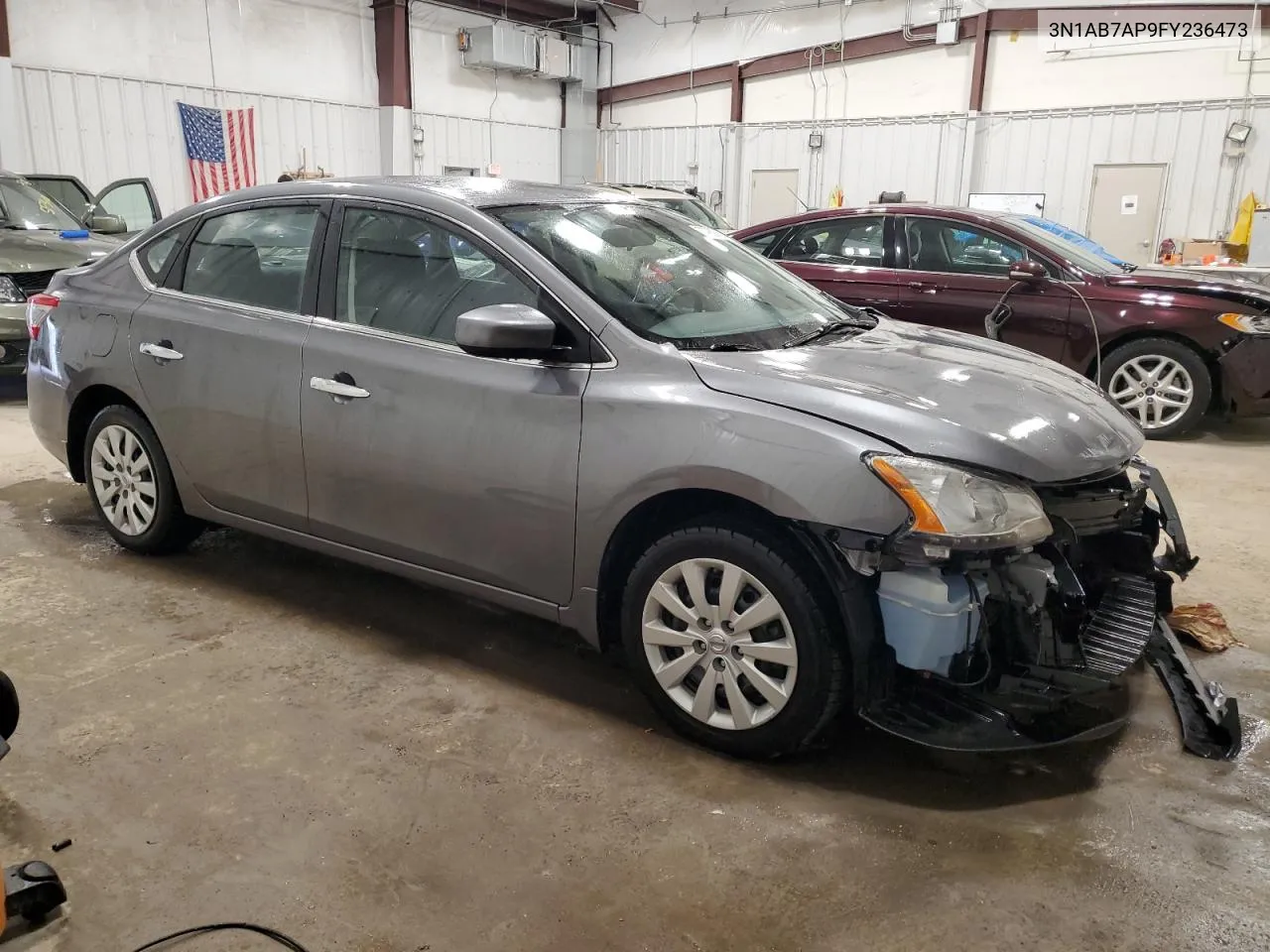 2015 Nissan Sentra S VIN: 3N1AB7AP9FY236473 Lot: 77902684