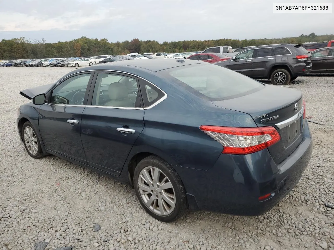 2015 Nissan Sentra S VIN: 3N1AB7AP6FY321688 Lot: 78027544