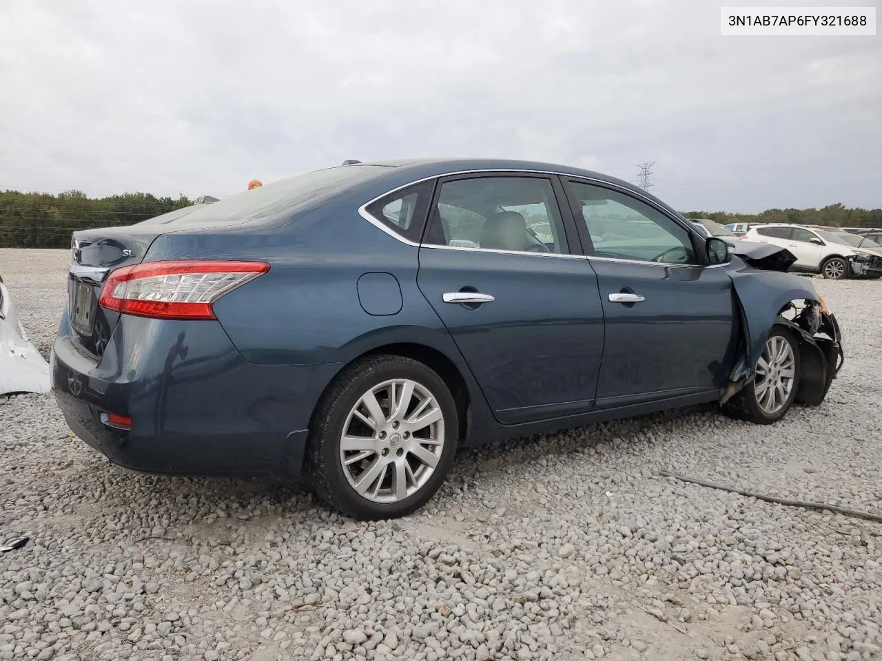 2015 Nissan Sentra S VIN: 3N1AB7AP6FY321688 Lot: 78027544