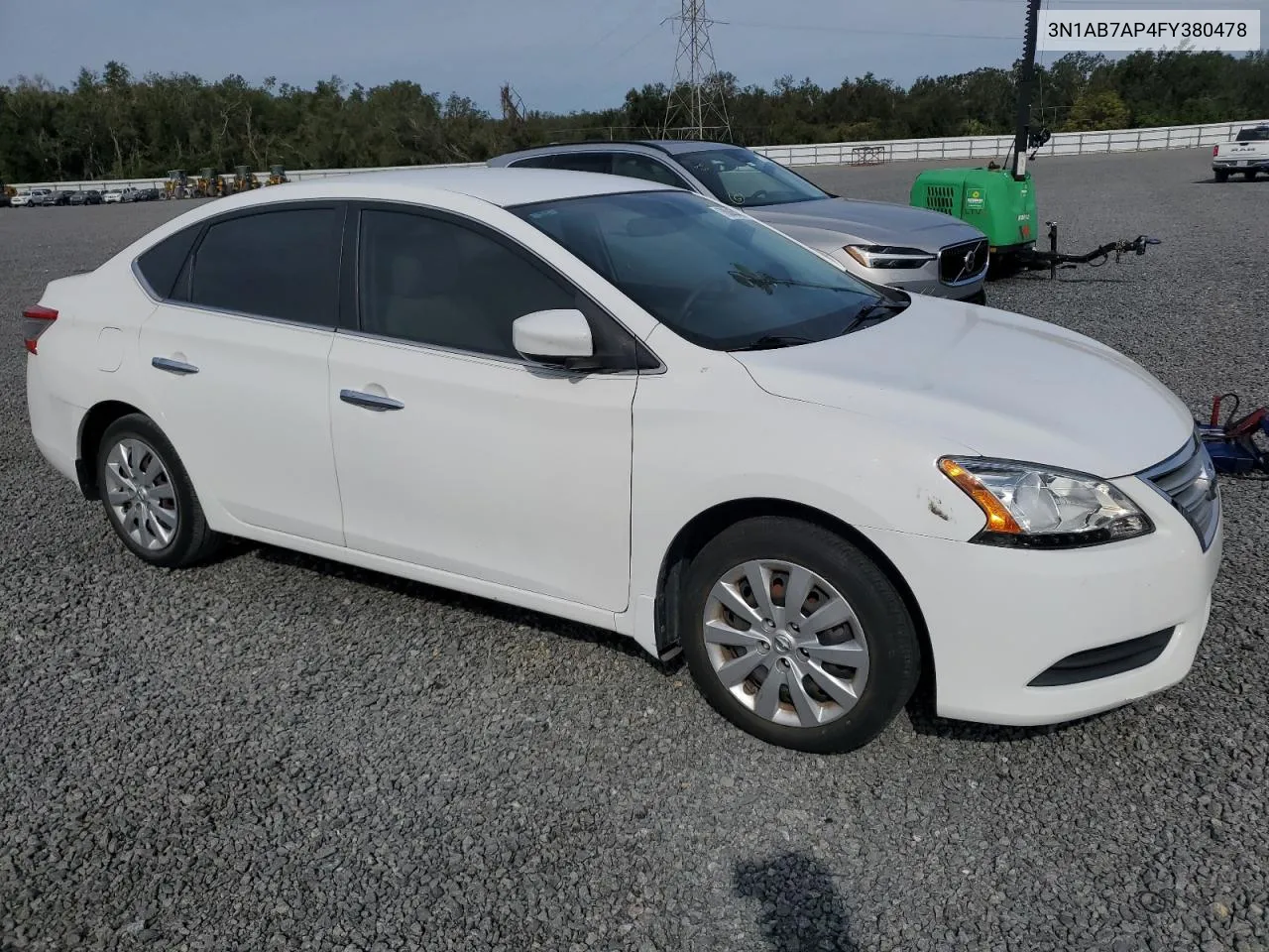 2015 Nissan Sentra S VIN: 3N1AB7AP4FY380478 Lot: 78045404