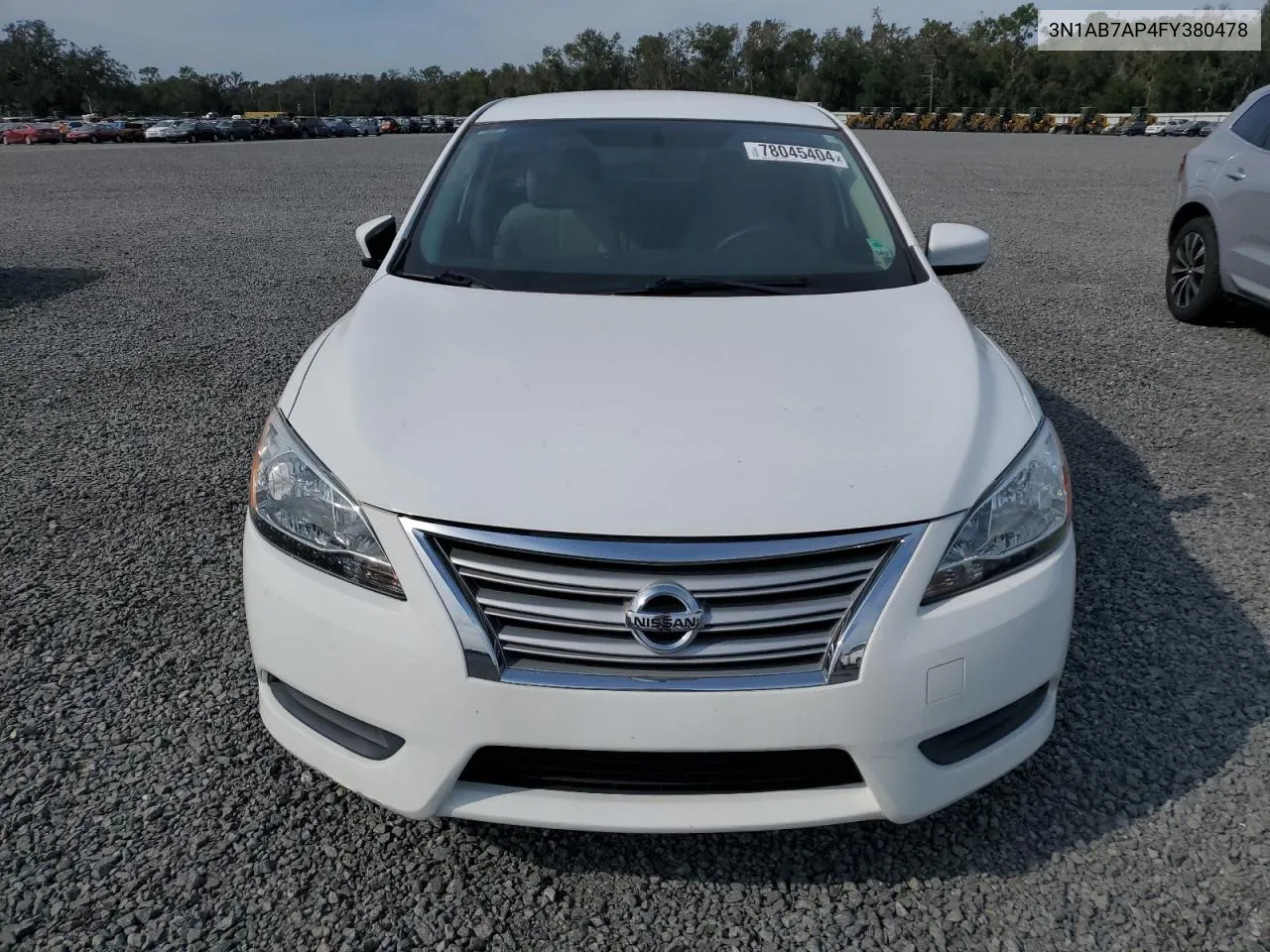 2015 Nissan Sentra S VIN: 3N1AB7AP4FY380478 Lot: 78045404