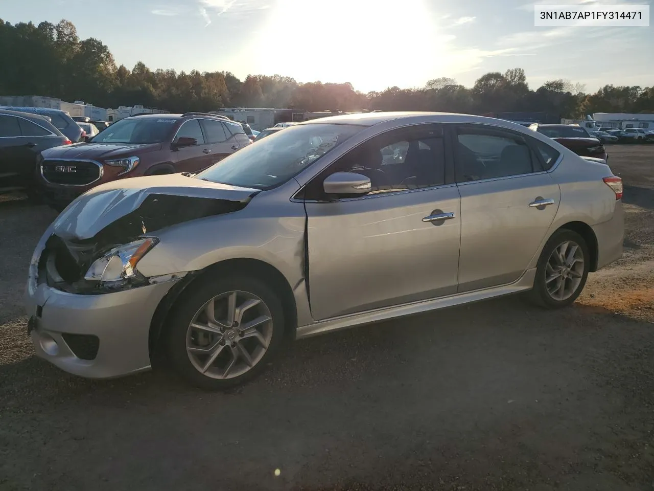 2015 Nissan Sentra S VIN: 3N1AB7AP1FY314471 Lot: 78048134