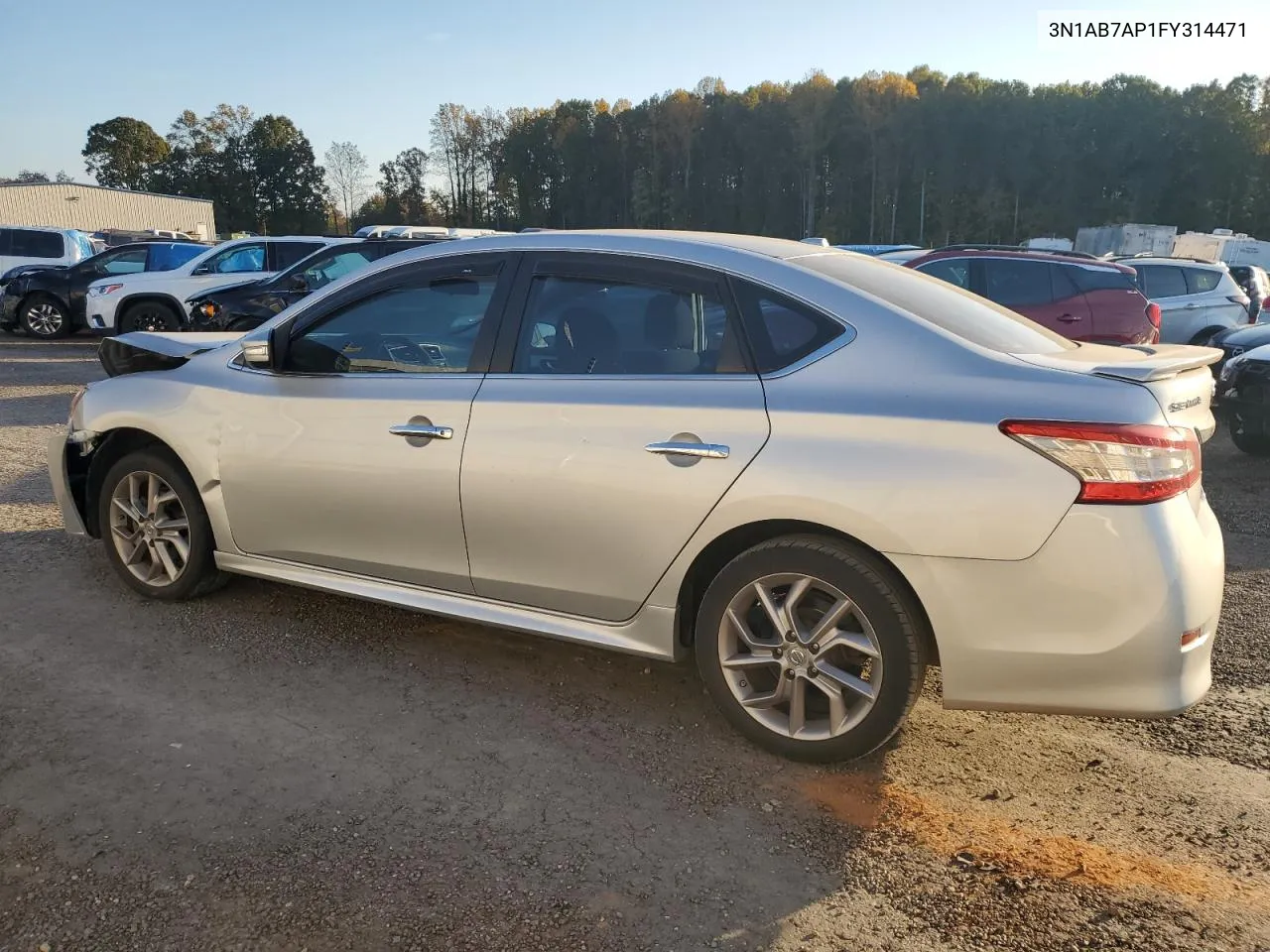 2015 Nissan Sentra S VIN: 3N1AB7AP1FY314471 Lot: 78048134