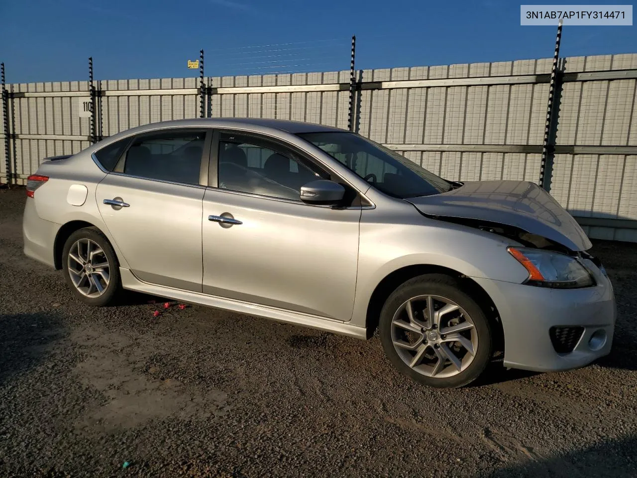 2015 Nissan Sentra S VIN: 3N1AB7AP1FY314471 Lot: 78048134