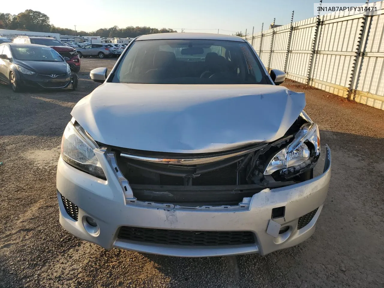 2015 Nissan Sentra S VIN: 3N1AB7AP1FY314471 Lot: 78048134