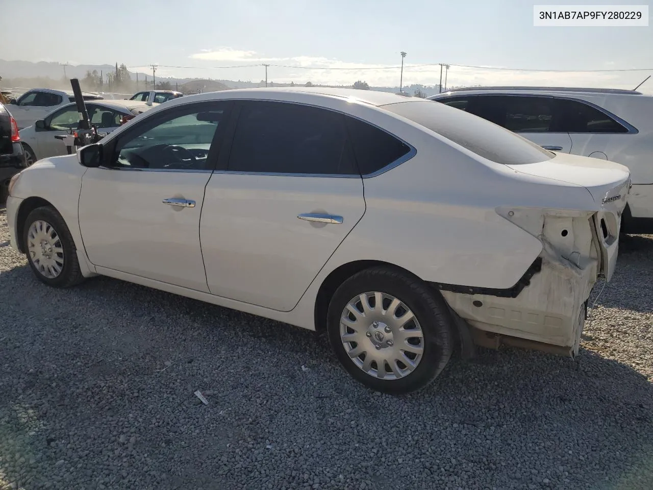 2015 Nissan Sentra S VIN: 3N1AB7AP9FY280229 Lot: 78100414