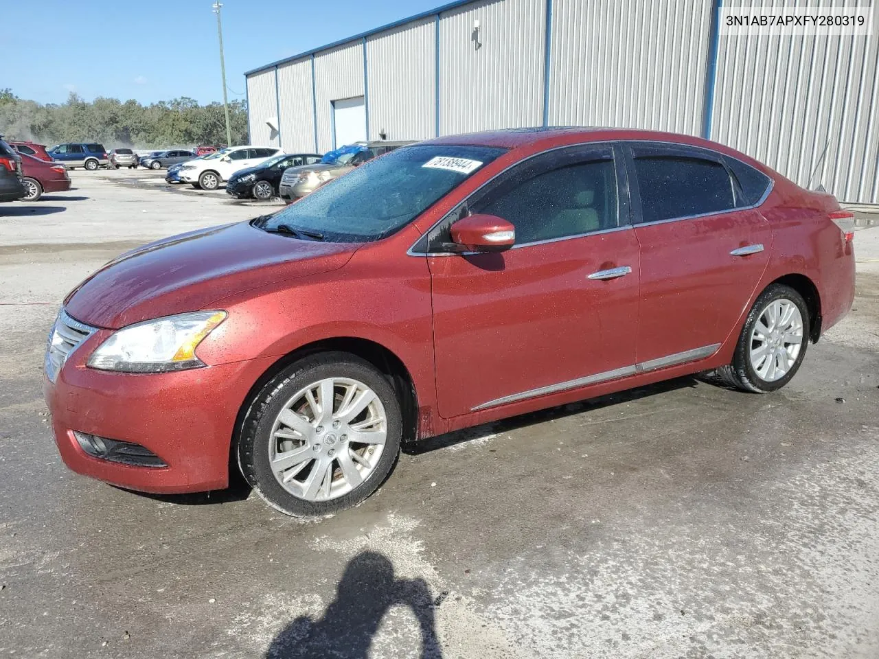 2015 Nissan Sentra S VIN: 3N1AB7APXFY280319 Lot: 78138944