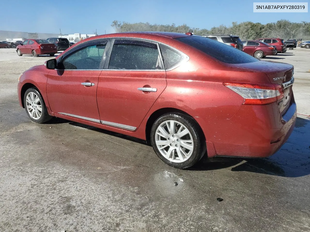 2015 Nissan Sentra S VIN: 3N1AB7APXFY280319 Lot: 78138944