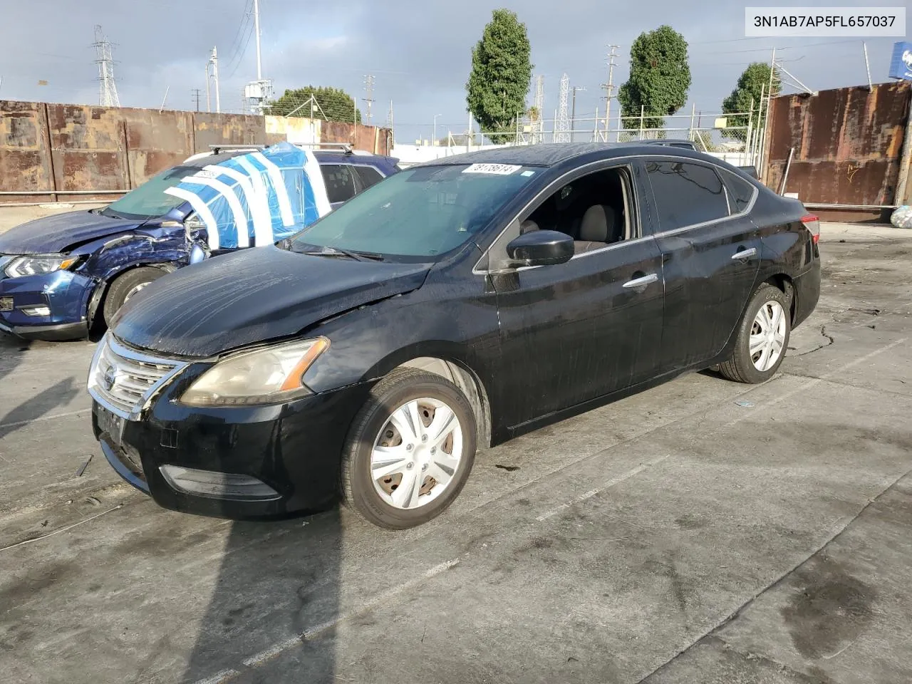 2015 Nissan Sentra S VIN: 3N1AB7AP5FL657037 Lot: 78178614