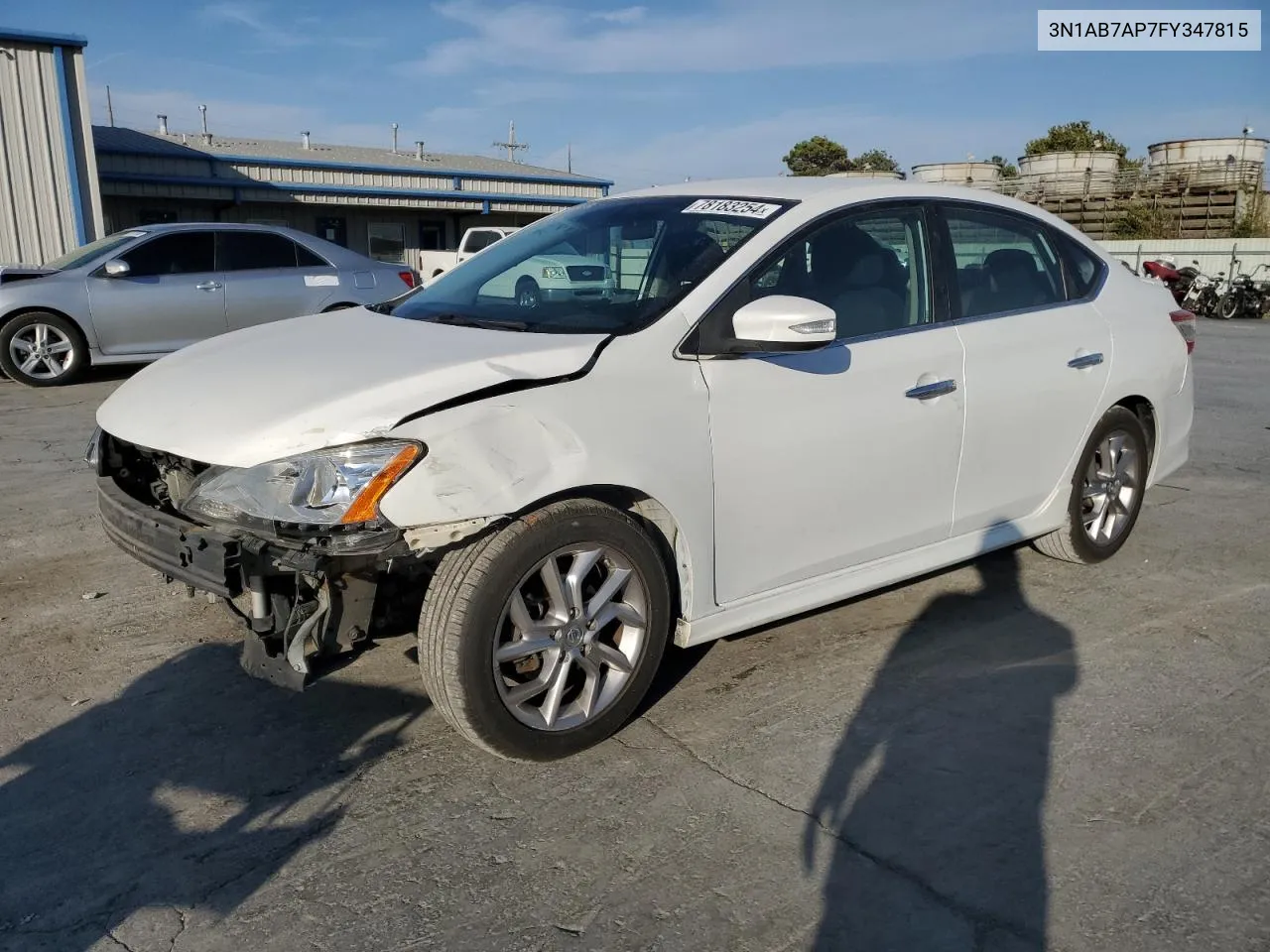 2015 Nissan Sentra S VIN: 3N1AB7AP7FY347815 Lot: 78183254