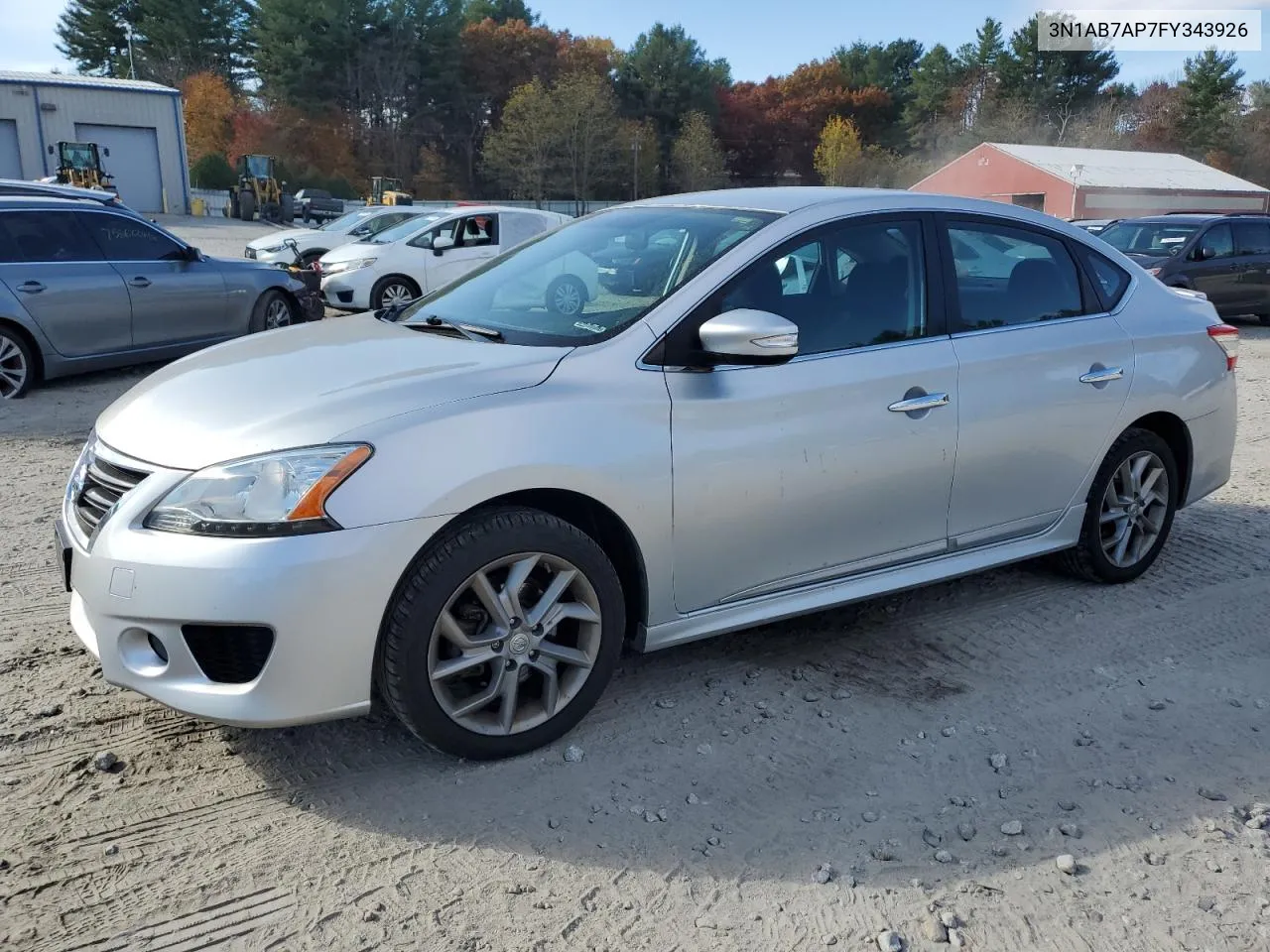 2015 Nissan Sentra S VIN: 3N1AB7AP7FY343926 Lot: 78254864