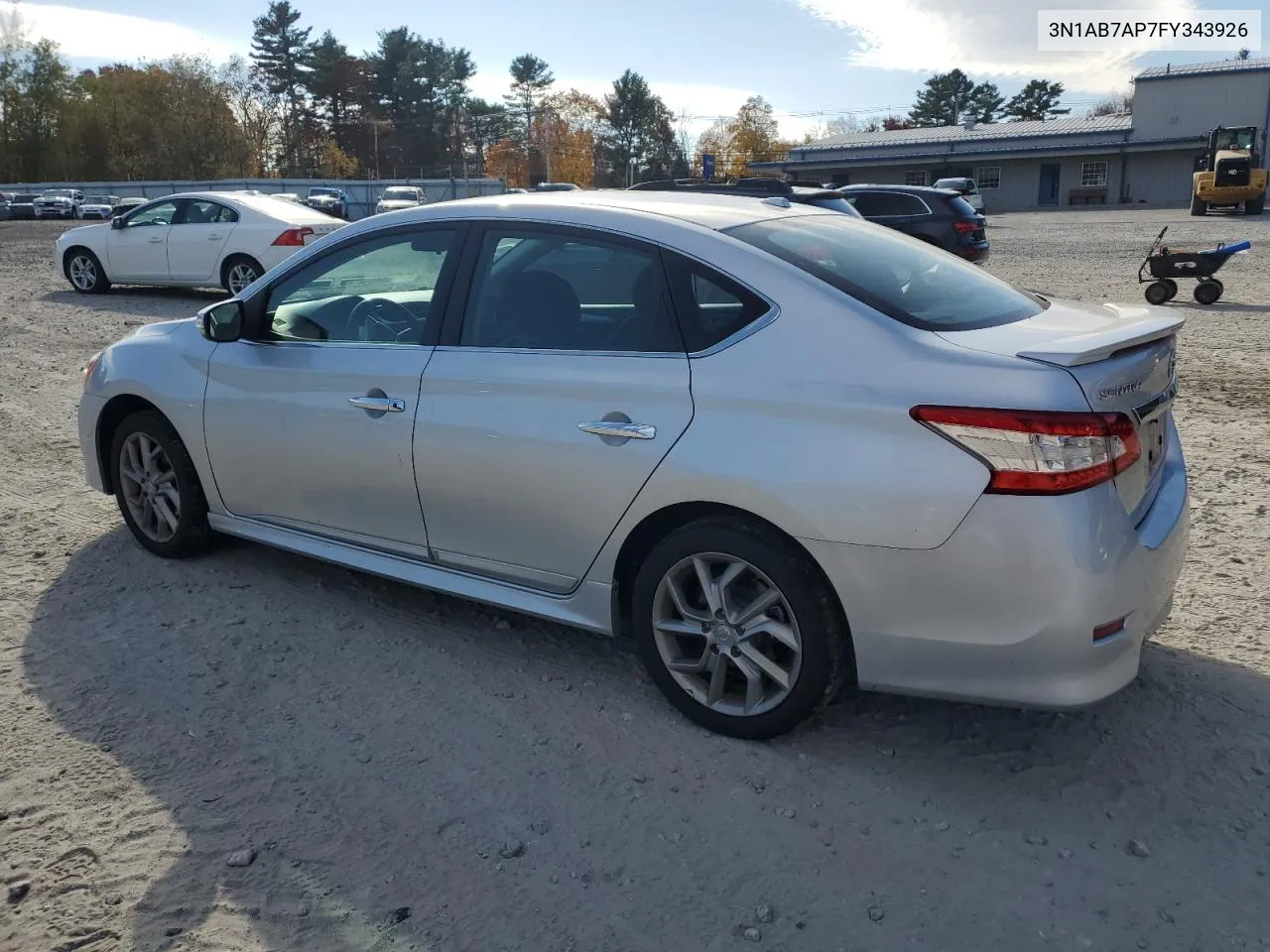 2015 Nissan Sentra S VIN: 3N1AB7AP7FY343926 Lot: 78254864