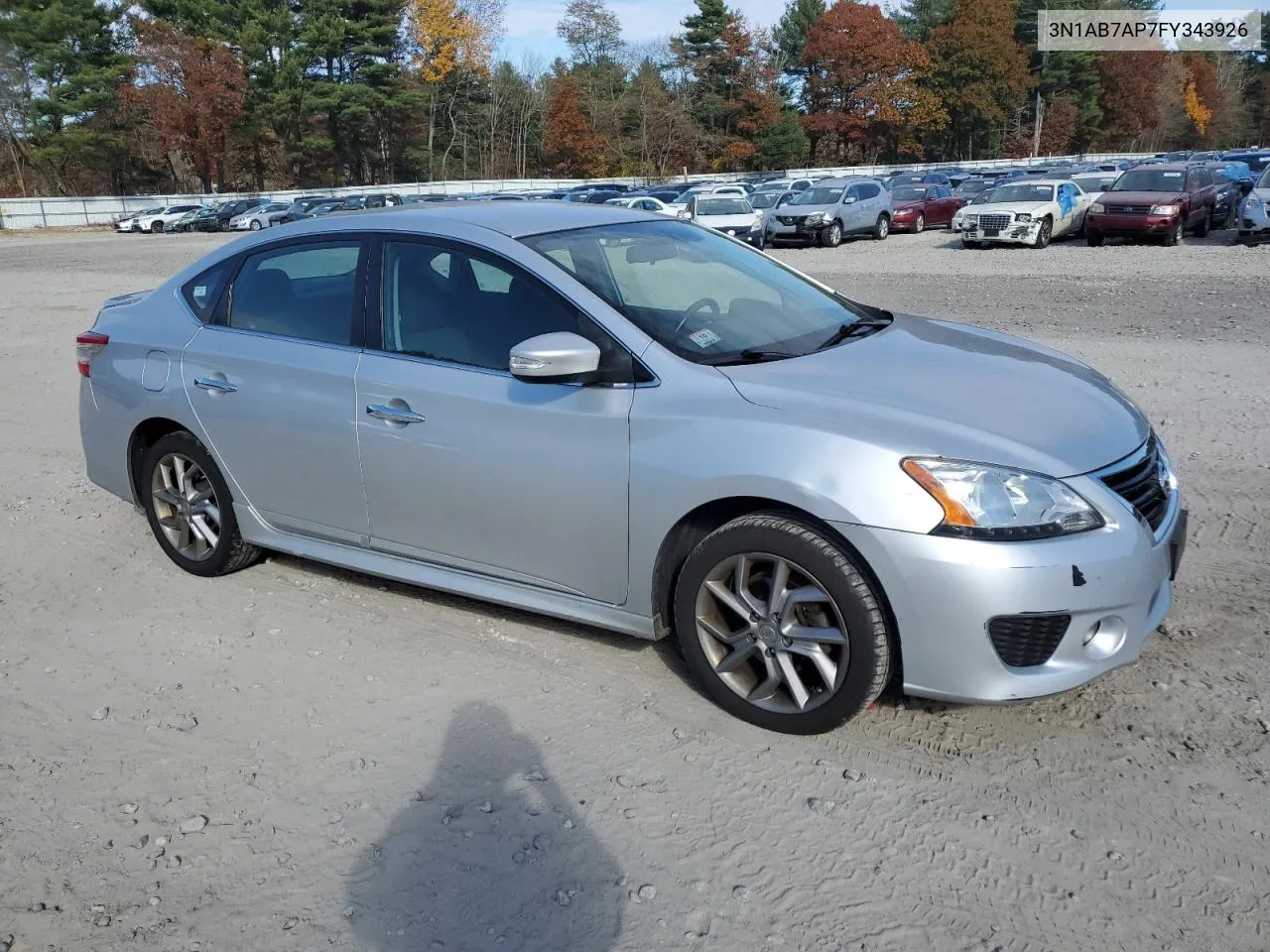 2015 Nissan Sentra S VIN: 3N1AB7AP7FY343926 Lot: 78254864