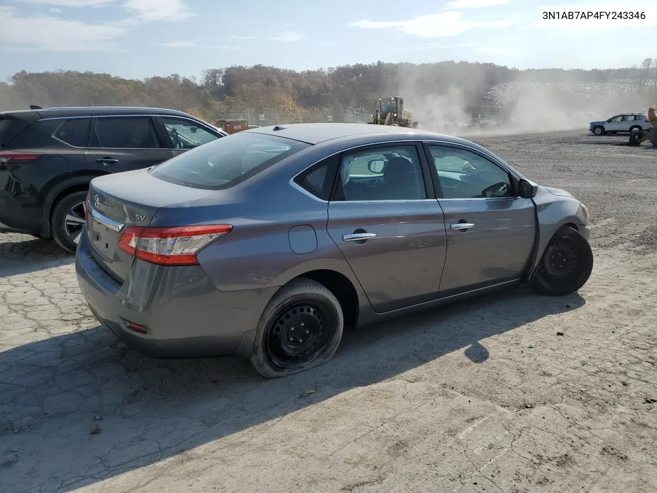 2015 Nissan Sentra S VIN: 3N1AB7AP4FY243346 Lot: 78333224