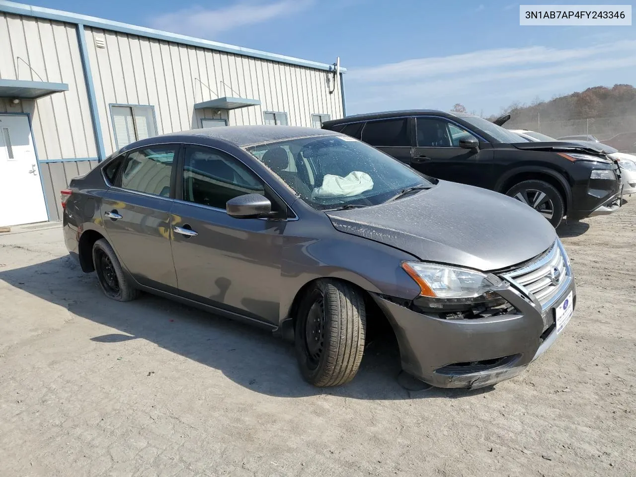 2015 Nissan Sentra S VIN: 3N1AB7AP4FY243346 Lot: 78333224