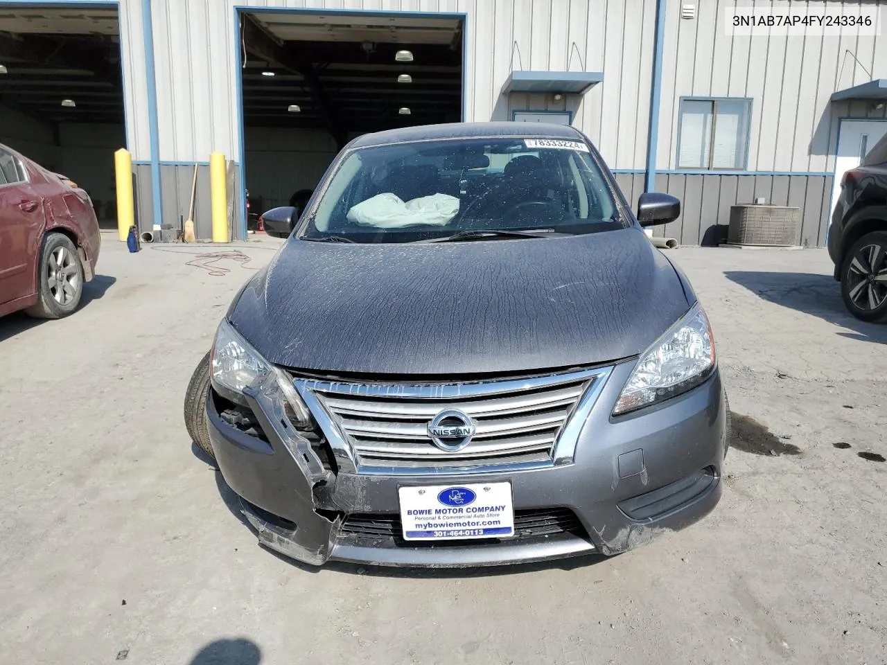 2015 Nissan Sentra S VIN: 3N1AB7AP4FY243346 Lot: 78333224