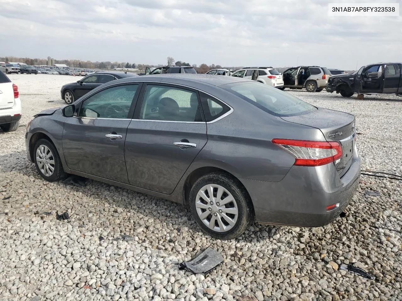 2015 Nissan Sentra S VIN: 3N1AB7AP8FY323538 Lot: 78369674