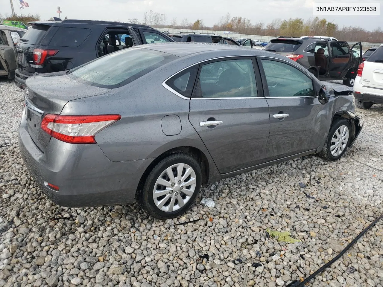 2015 Nissan Sentra S VIN: 3N1AB7AP8FY323538 Lot: 78369674