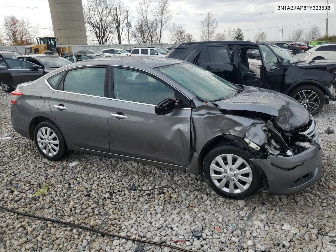 2015 Nissan Sentra S VIN: 3N1AB7AP8FY323538 Lot: 78369674