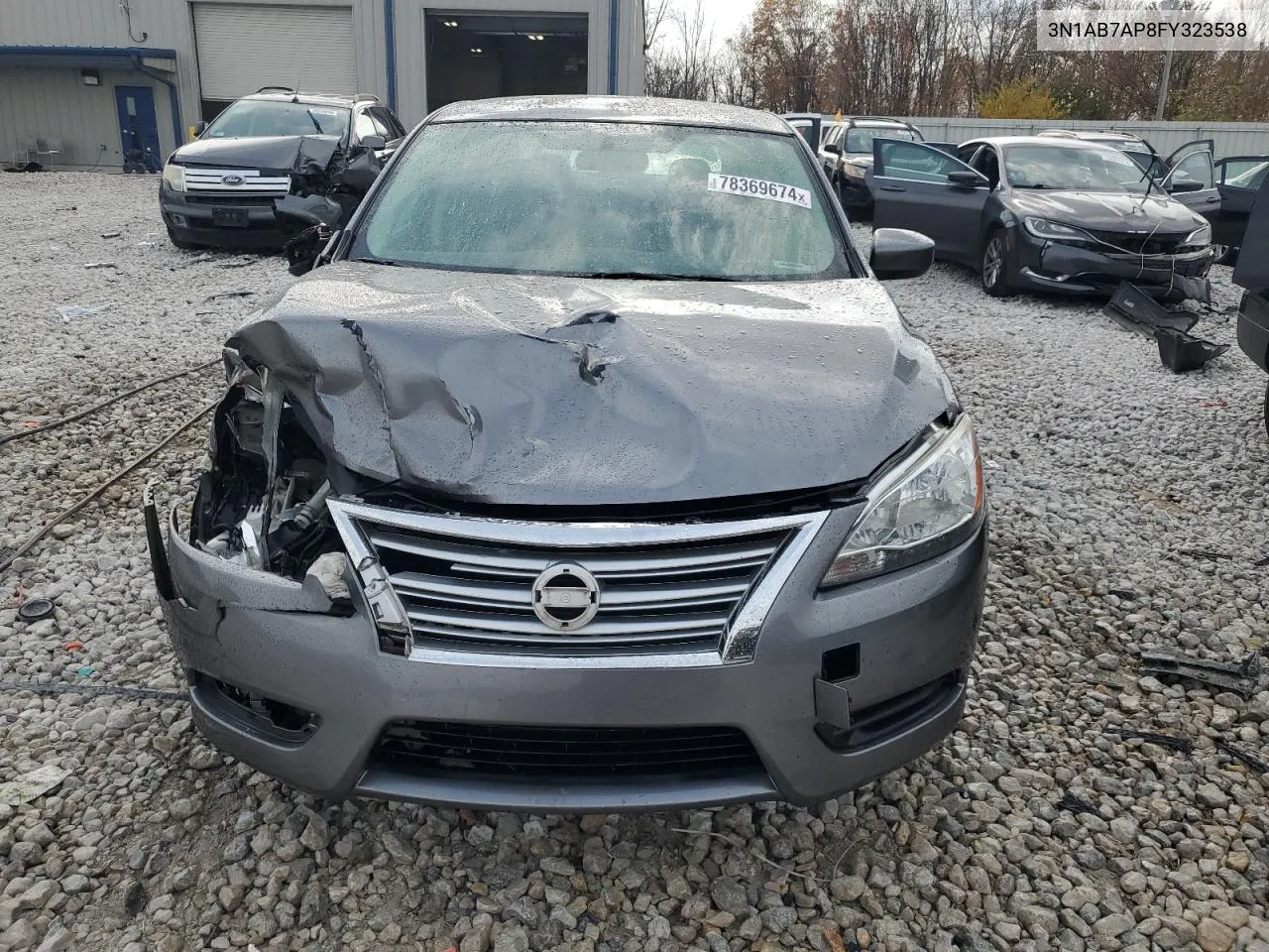 2015 Nissan Sentra S VIN: 3N1AB7AP8FY323538 Lot: 78369674