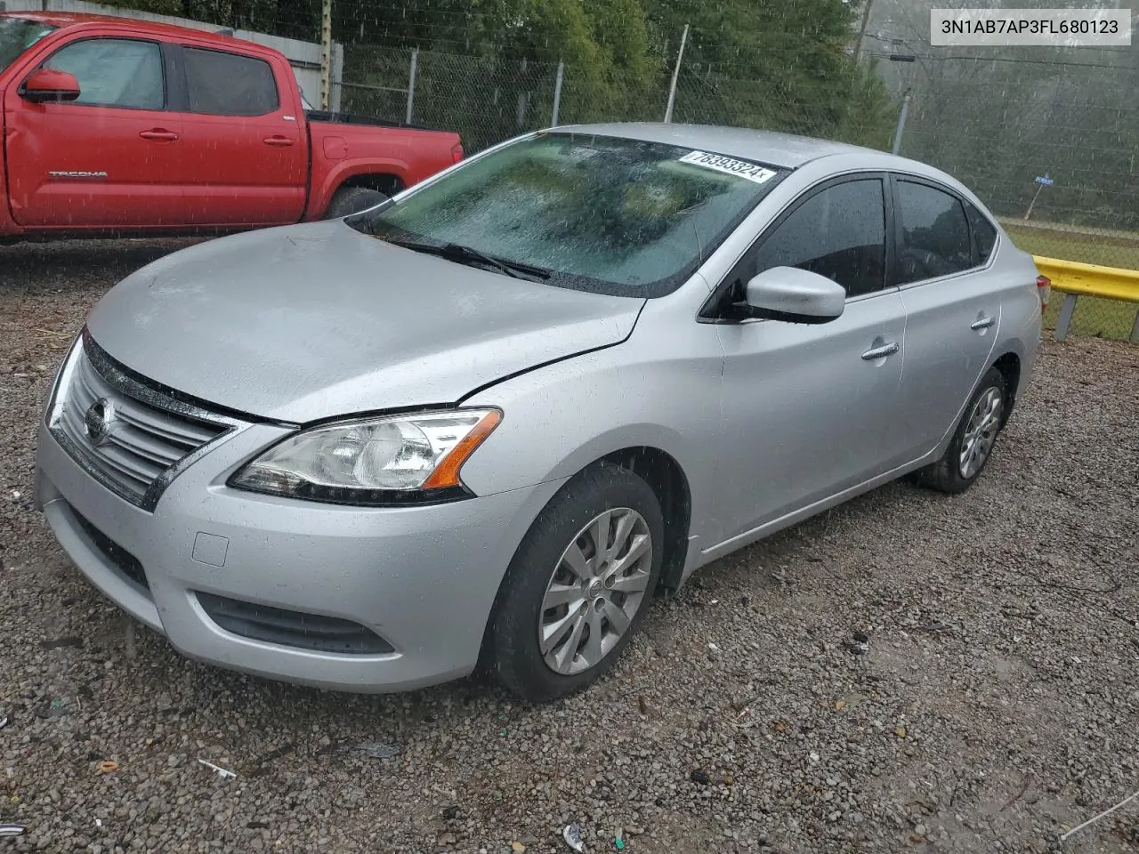 2015 Nissan Sentra S VIN: 3N1AB7AP3FL680123 Lot: 78393324