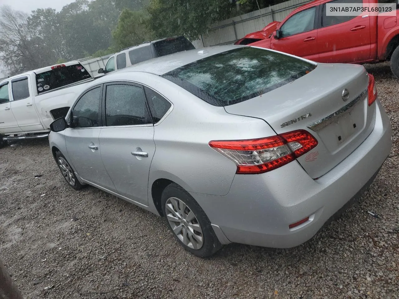 2015 Nissan Sentra S VIN: 3N1AB7AP3FL680123 Lot: 78393324