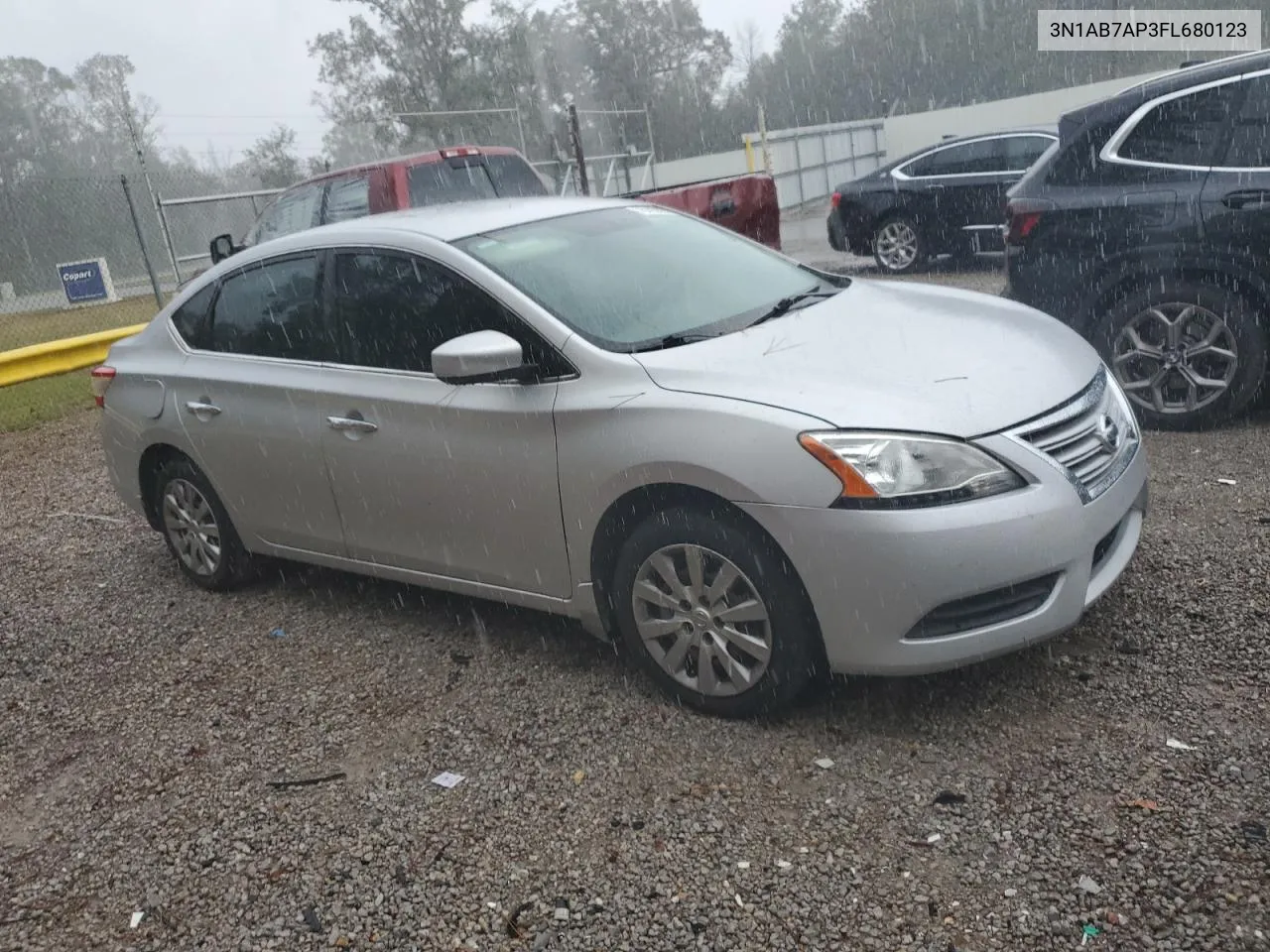 2015 Nissan Sentra S VIN: 3N1AB7AP3FL680123 Lot: 78393324